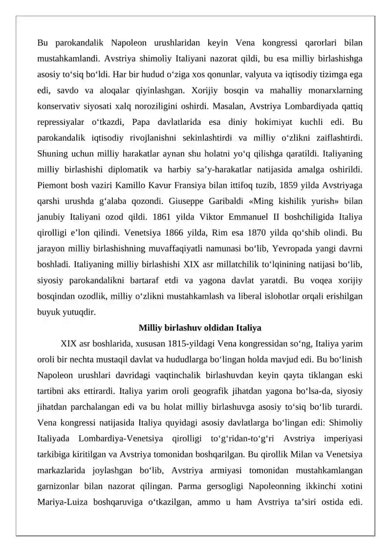 Italiyaning milliy birlashishi 3