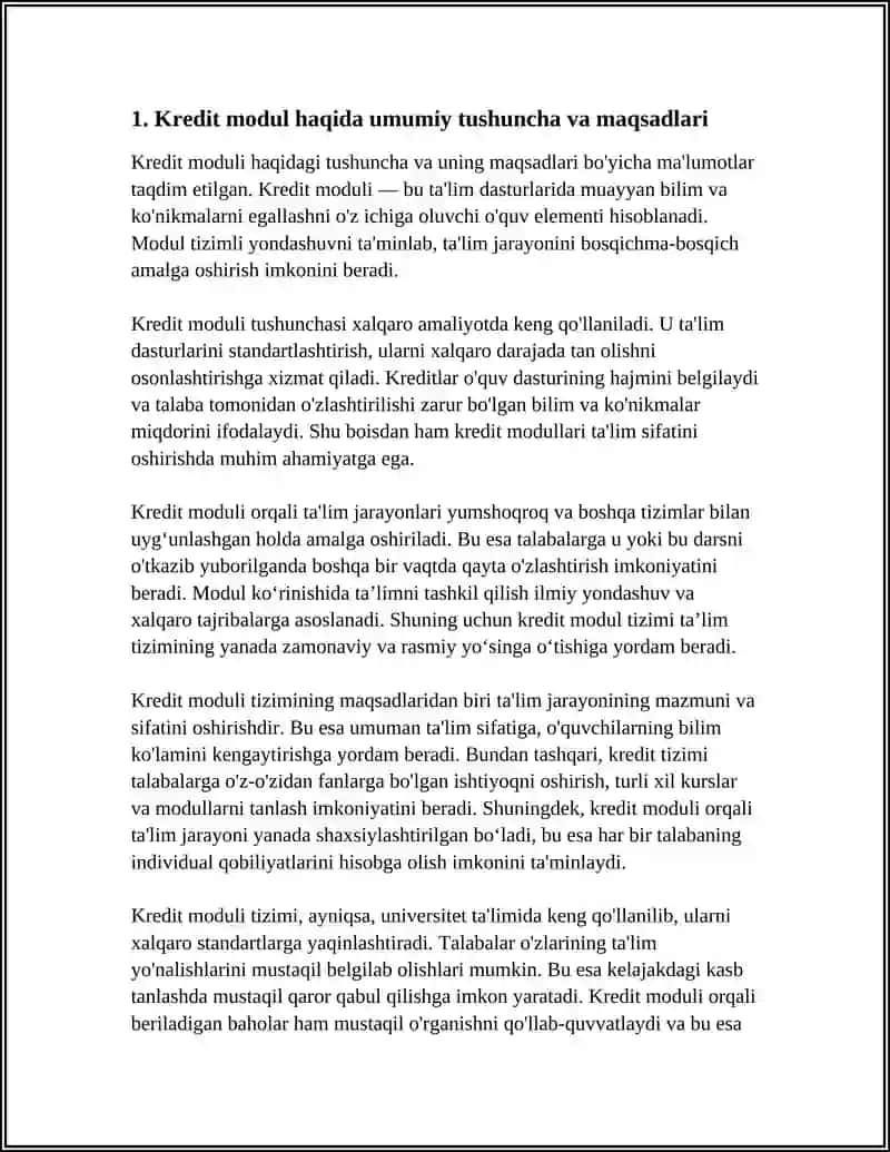 KREDIT MODUL HAQIDA TUSHUNCHA 3