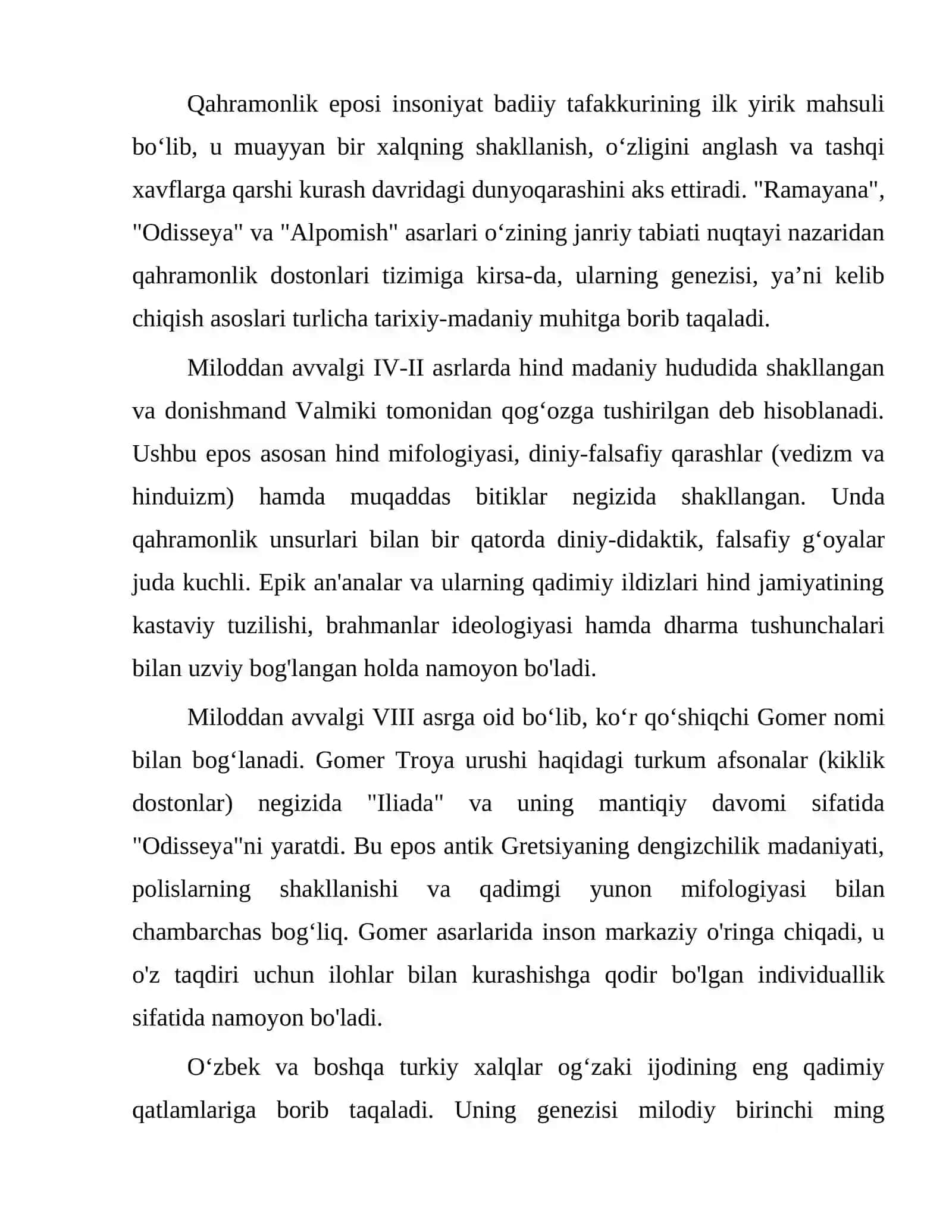 #Ramayana, Odisseya va  Alpomish asarlarining qiyosiy tahlili 3