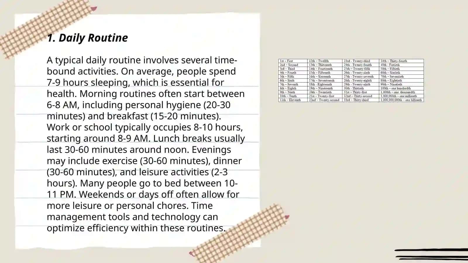 Daily Routine 3