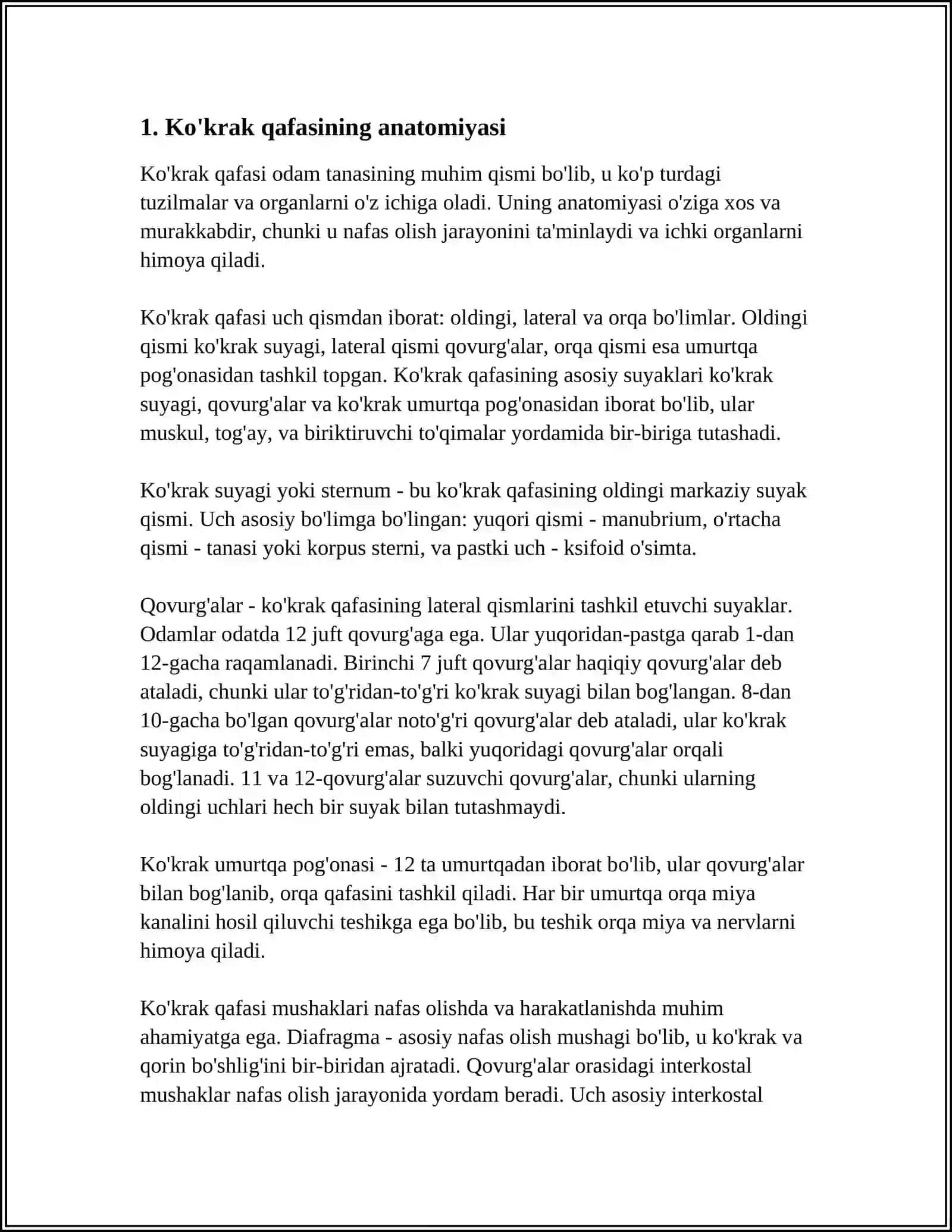 KÒKRAK QAFASINING LIMFA DRINAJI 3