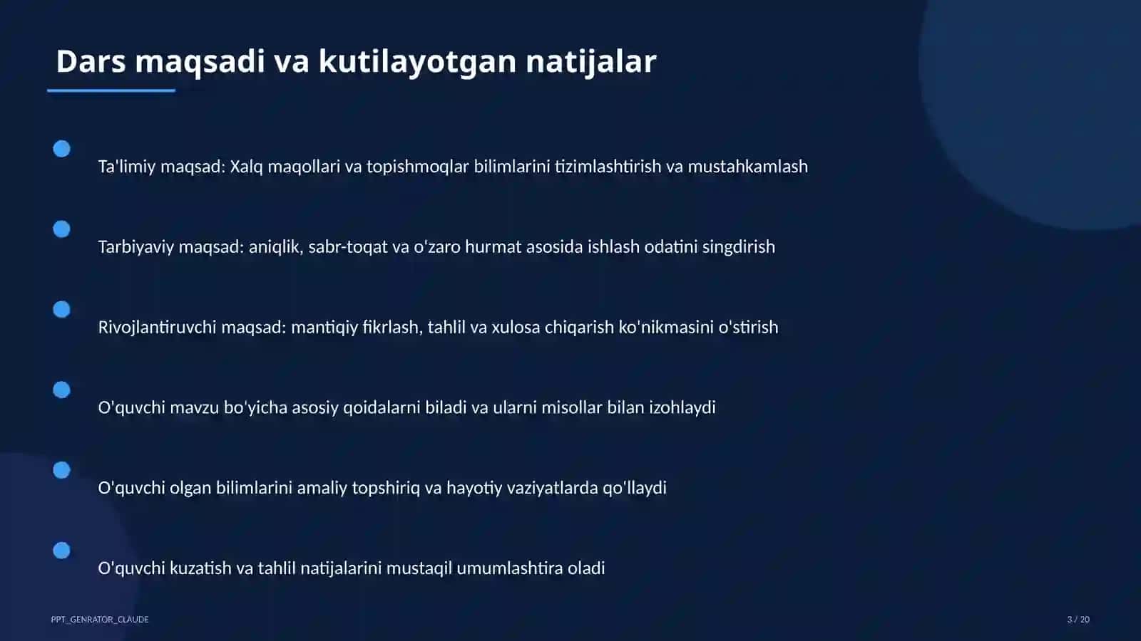 Xalq maqollari va topishmoqlar (2-sinf) 3