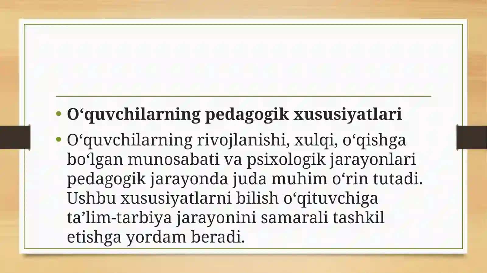 O`quvchilarning pedagogik xususiyatlari 3