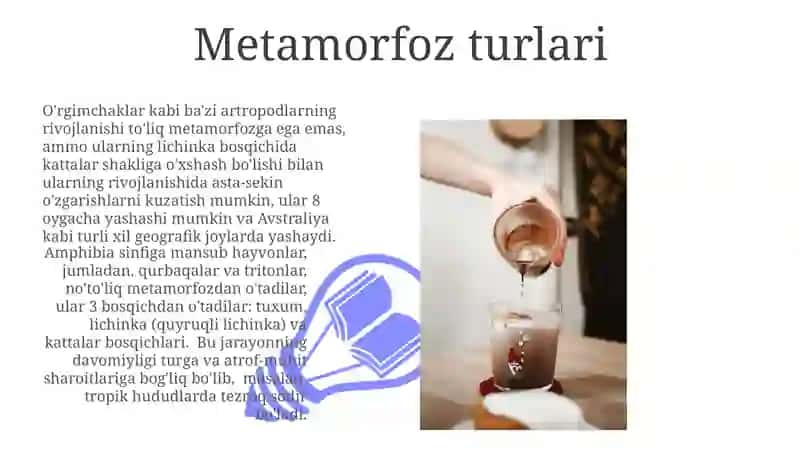 Metamorfozning umurtqasizlar hayotidagi ahamiyati 3