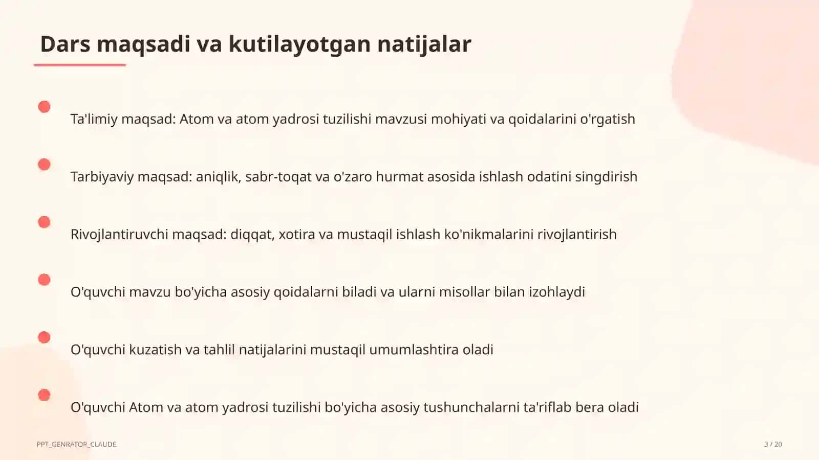 Atom va atom yadrosi tuzilishi (11-sinf) 3