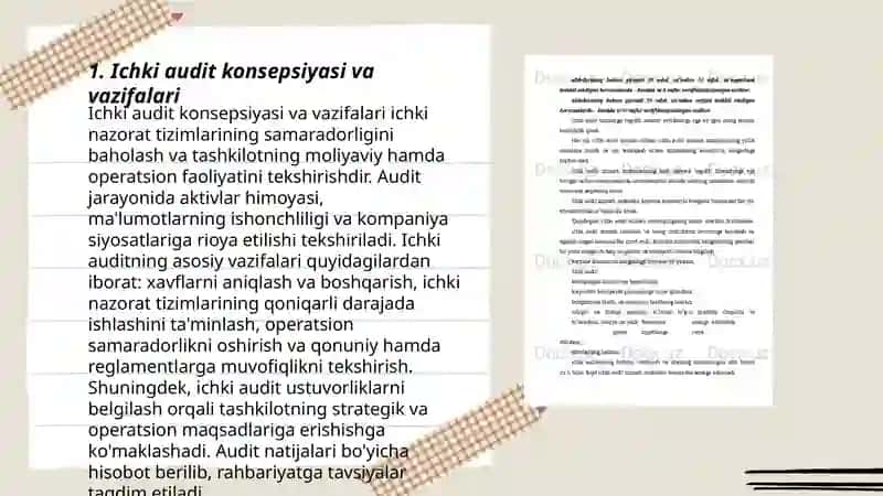 Ichki auditning vazifalari 3