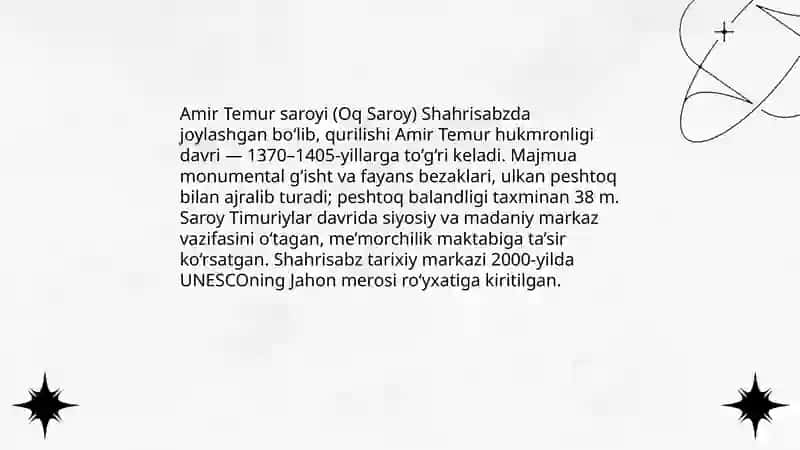 Tarixiy Turmaklar 3