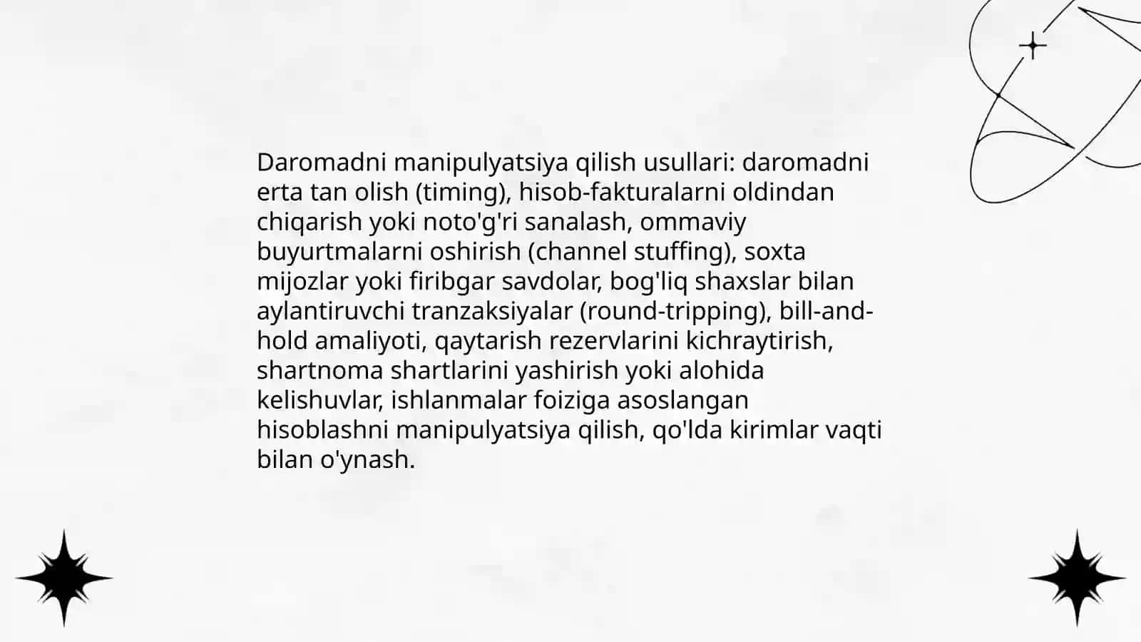 Moliyaviy hisobotdagi firibgarliklar 3
