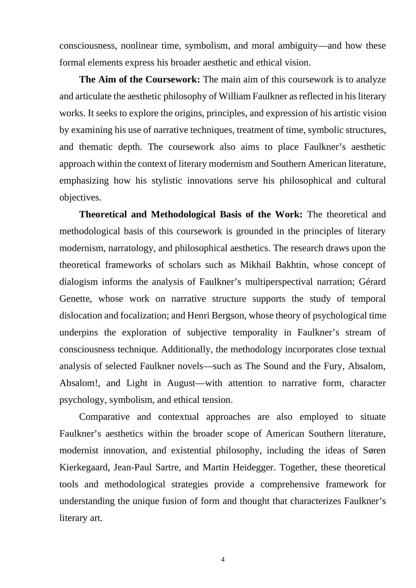 FAULKNER AND HIS AESTHETIC VIEWS 3