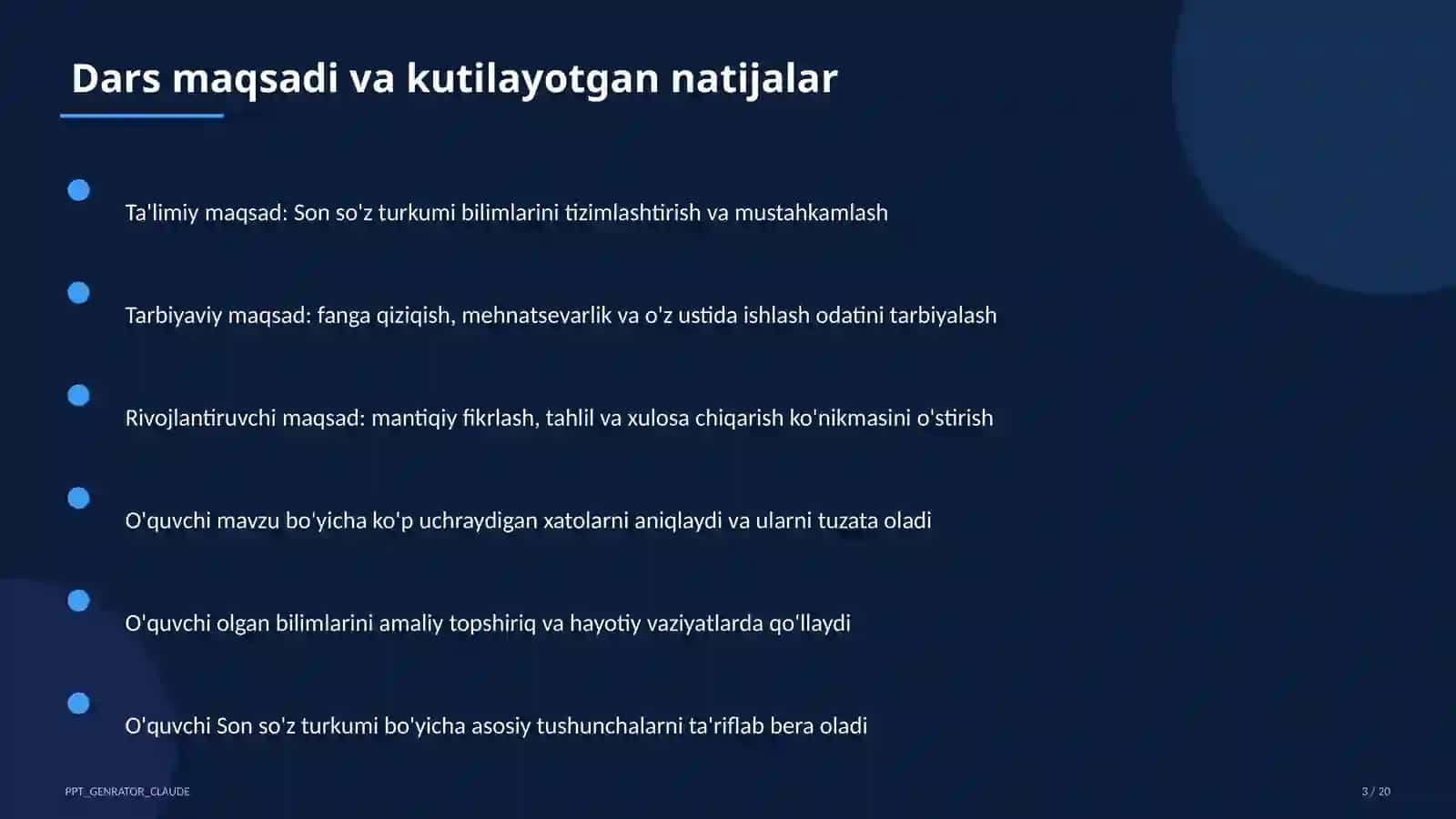 Son so'z turkumi (4-sinf) 3