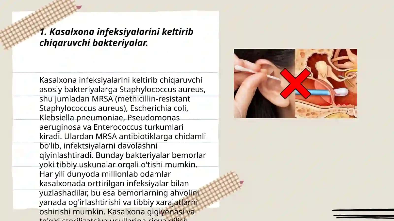 Kasalxona ichki infeksiyalarini kelib chiqishi uchun havo muhitining bakterialogik ifloslanganligining ahamiyati 3