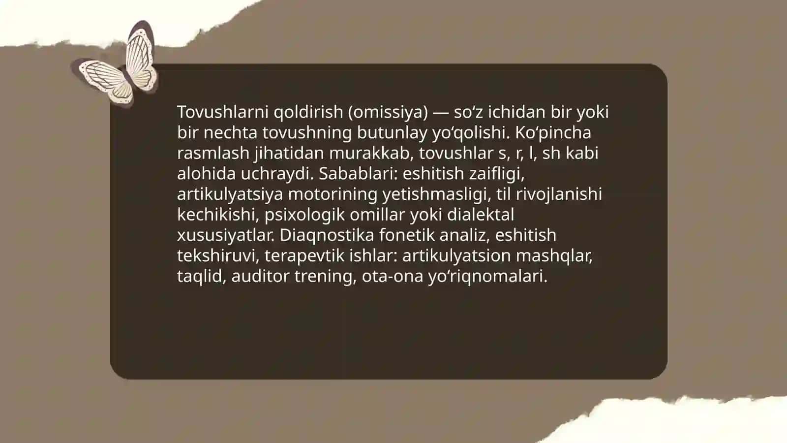 Tovushlar talaffuzidagi kamchiliklar 3
