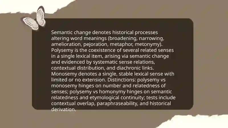 Change of meaning words and their results. Polysemantic and monosemantic words 3