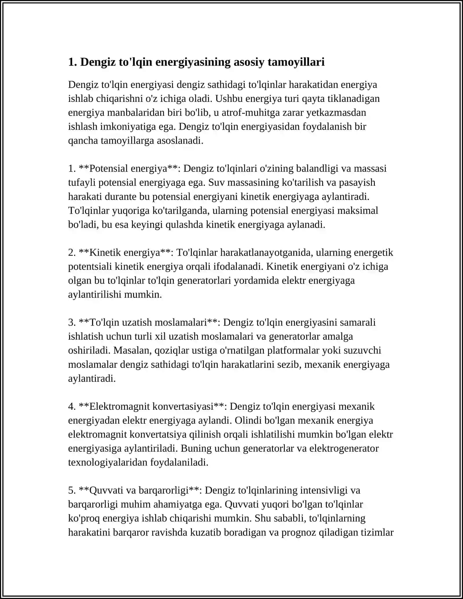 Dengiz Tolqin Energiyasi 3
