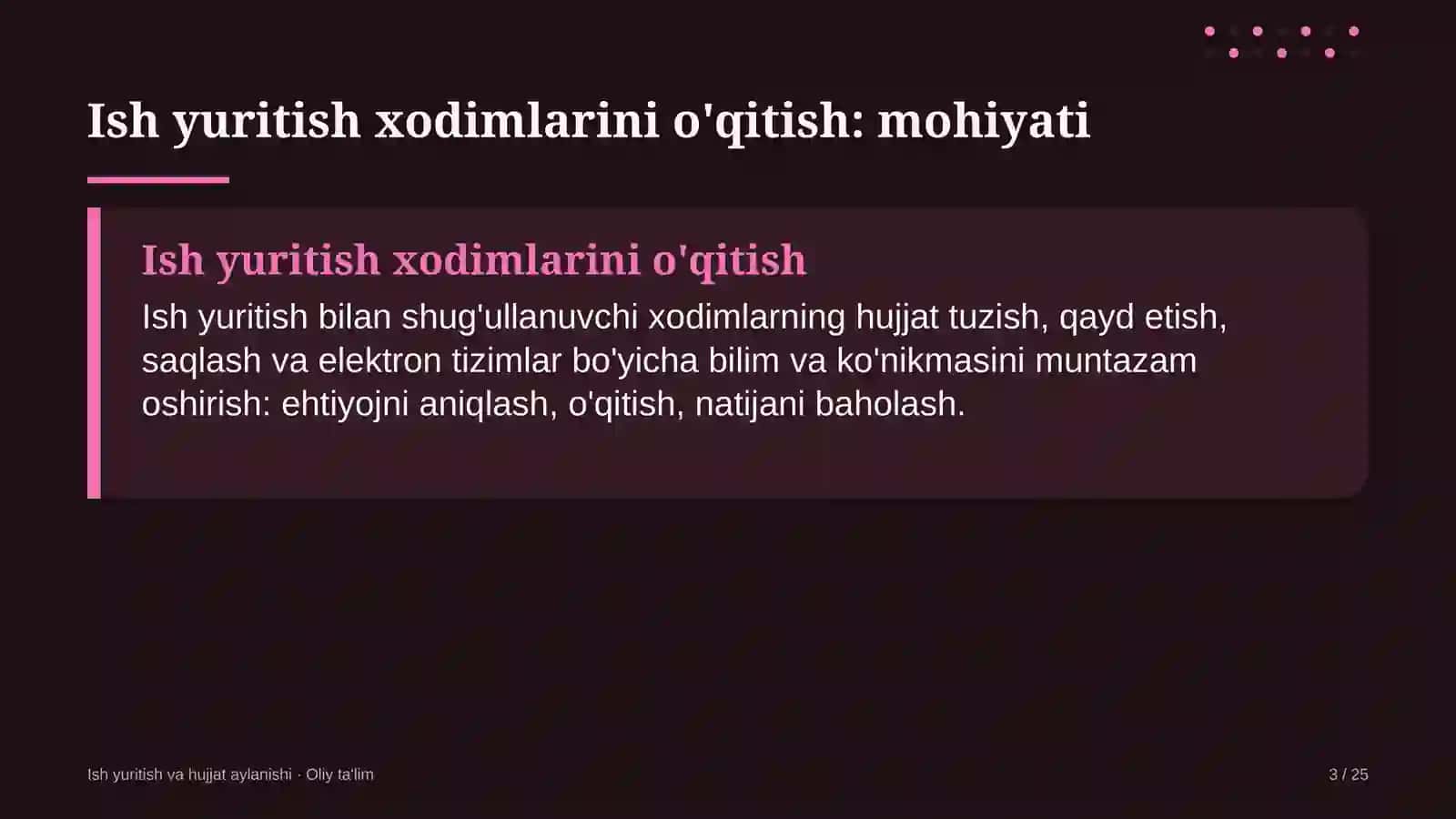 Auditorlik tashkilotlarida ish yuritish xodimlarini o'qitish 3