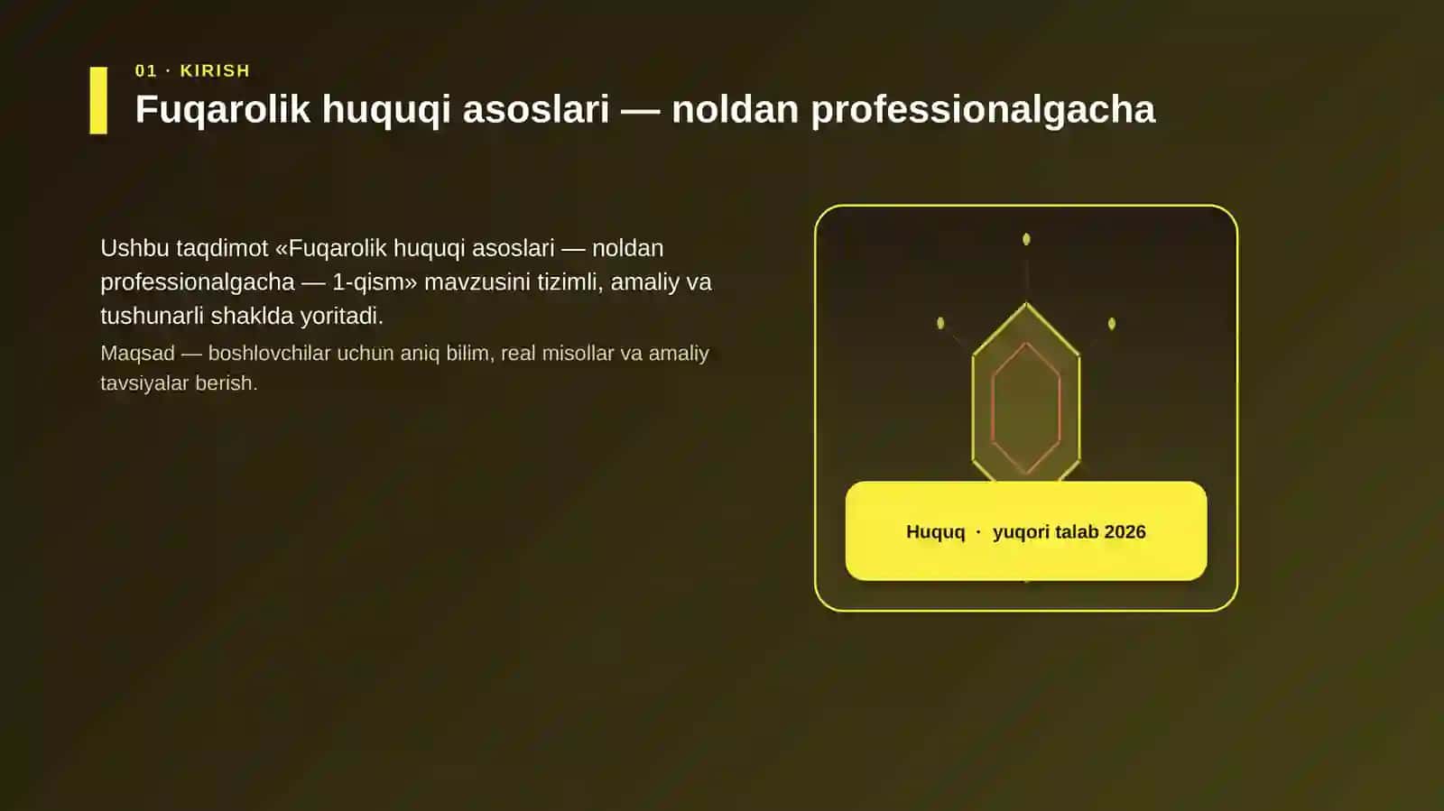 Fuqarolik huquqi asoslari - noldan professionalgacha - 1-qism 3