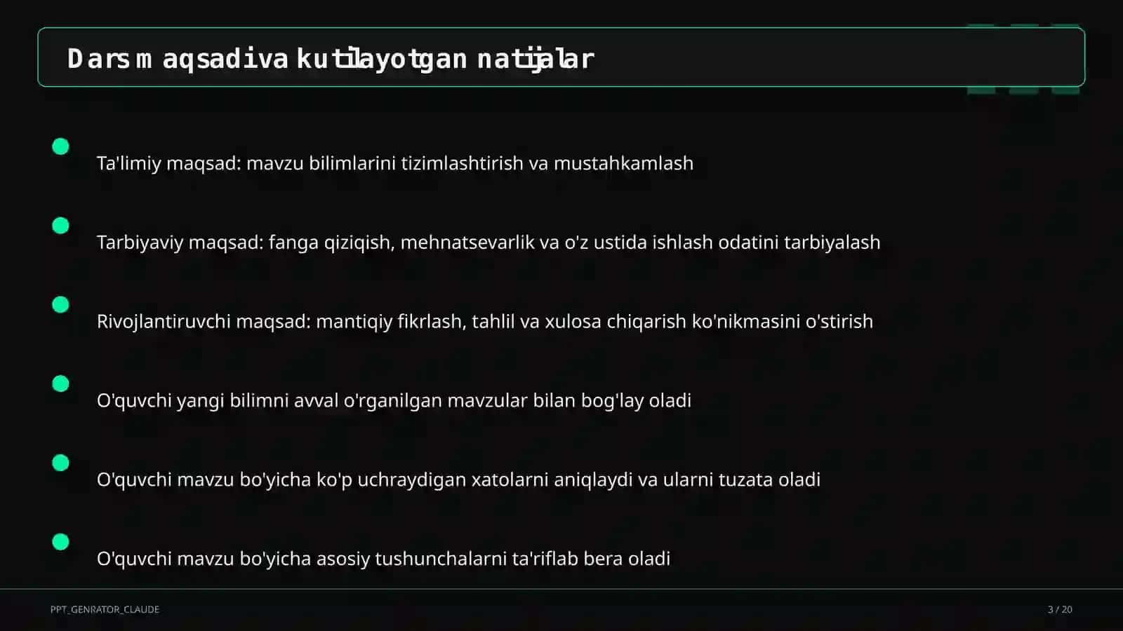 Mexanik harakat: yo'l, tezlik, vaqt (6-sinf) 3