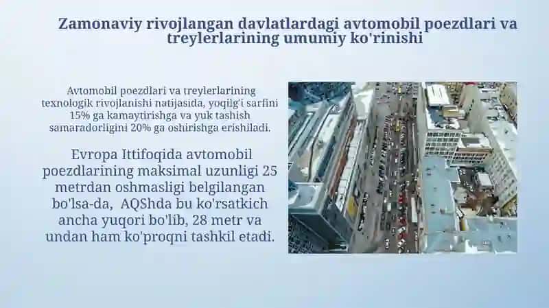 Zamonaviy rivojlangan davlatlarning avtopoyezdlari va tirkamalari 3