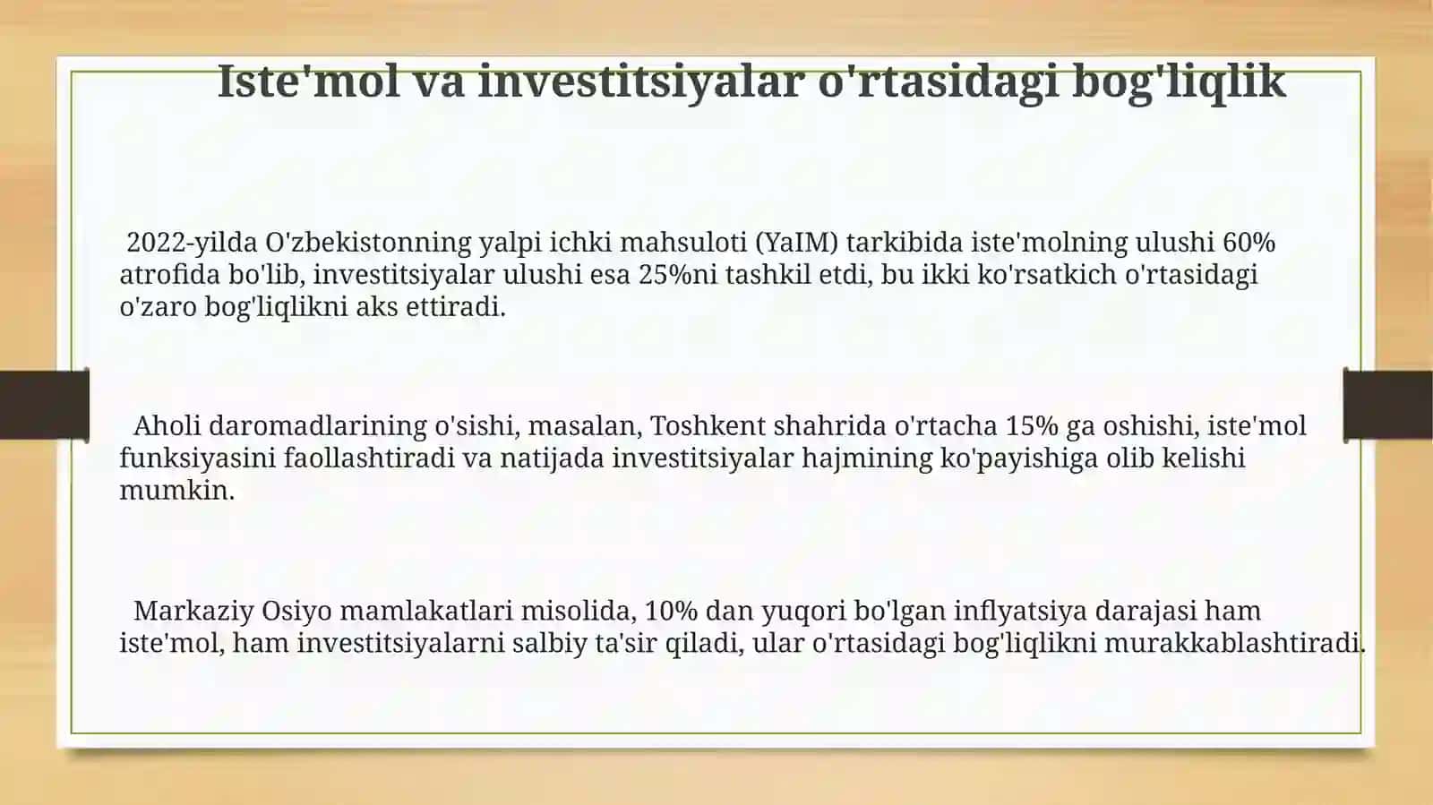 Isteʼmoljamgʻarmishvainvestitsiyafunksiyalari 3