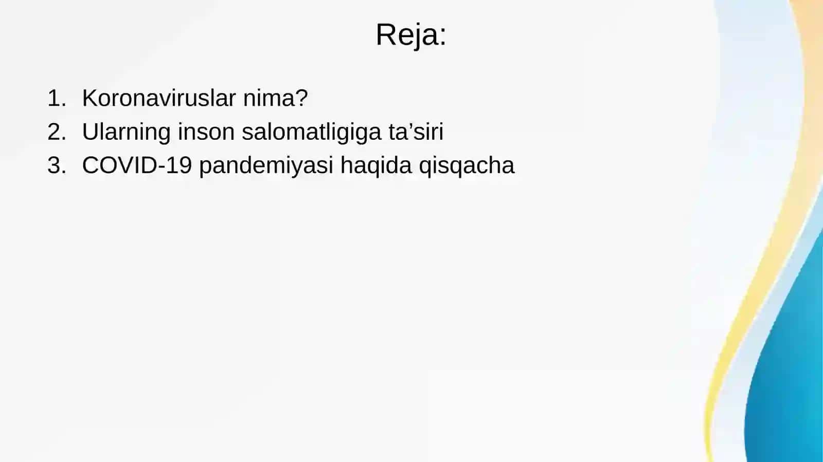 Koronaviruslar va ularning hozirgi kundagi muamolari 3