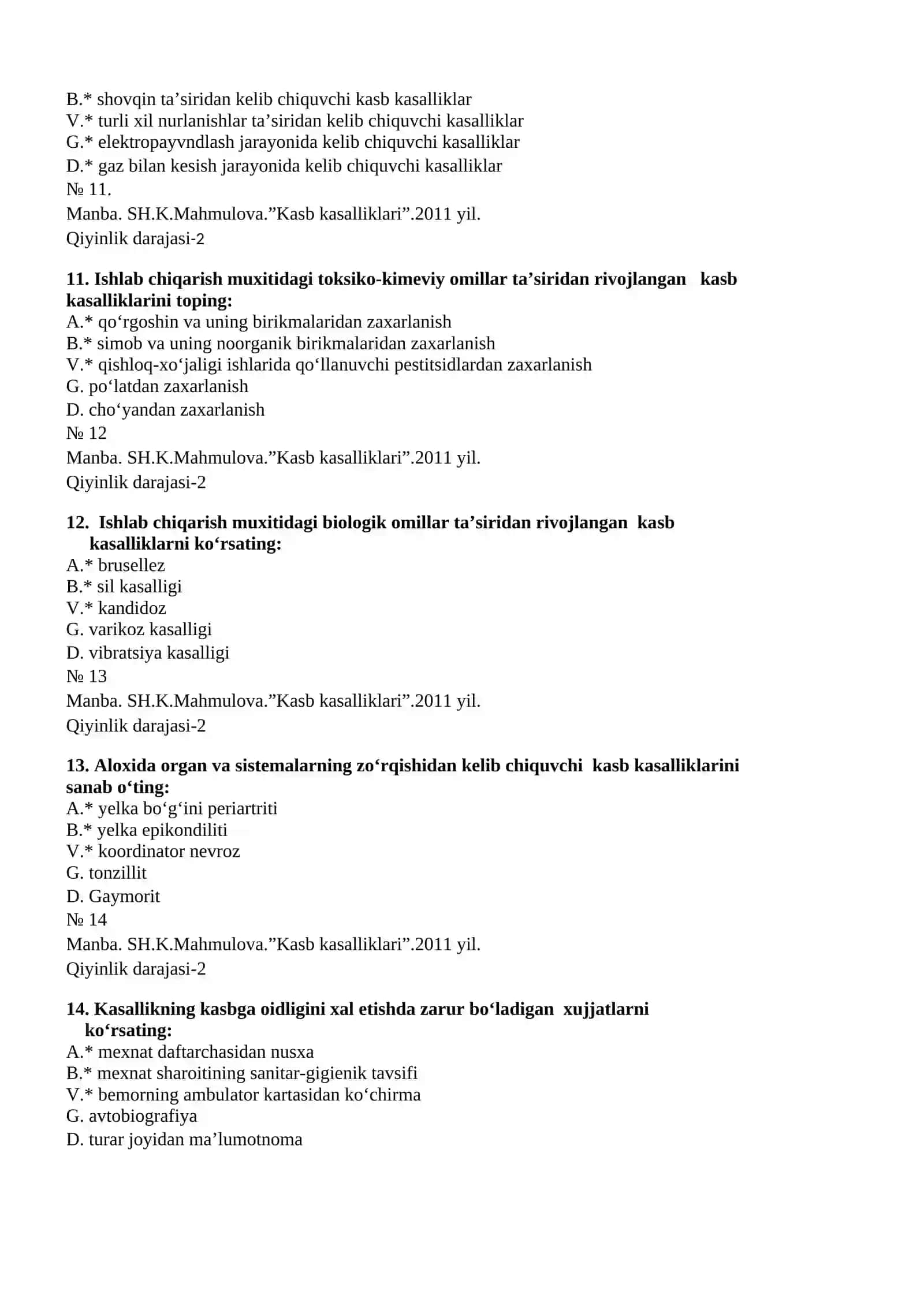 Kasb kasalliklari 3