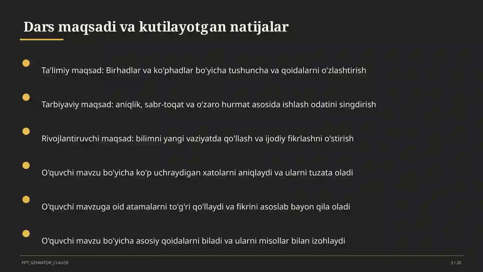 Birhadlar va ko'phadlar (7-sinf) 3