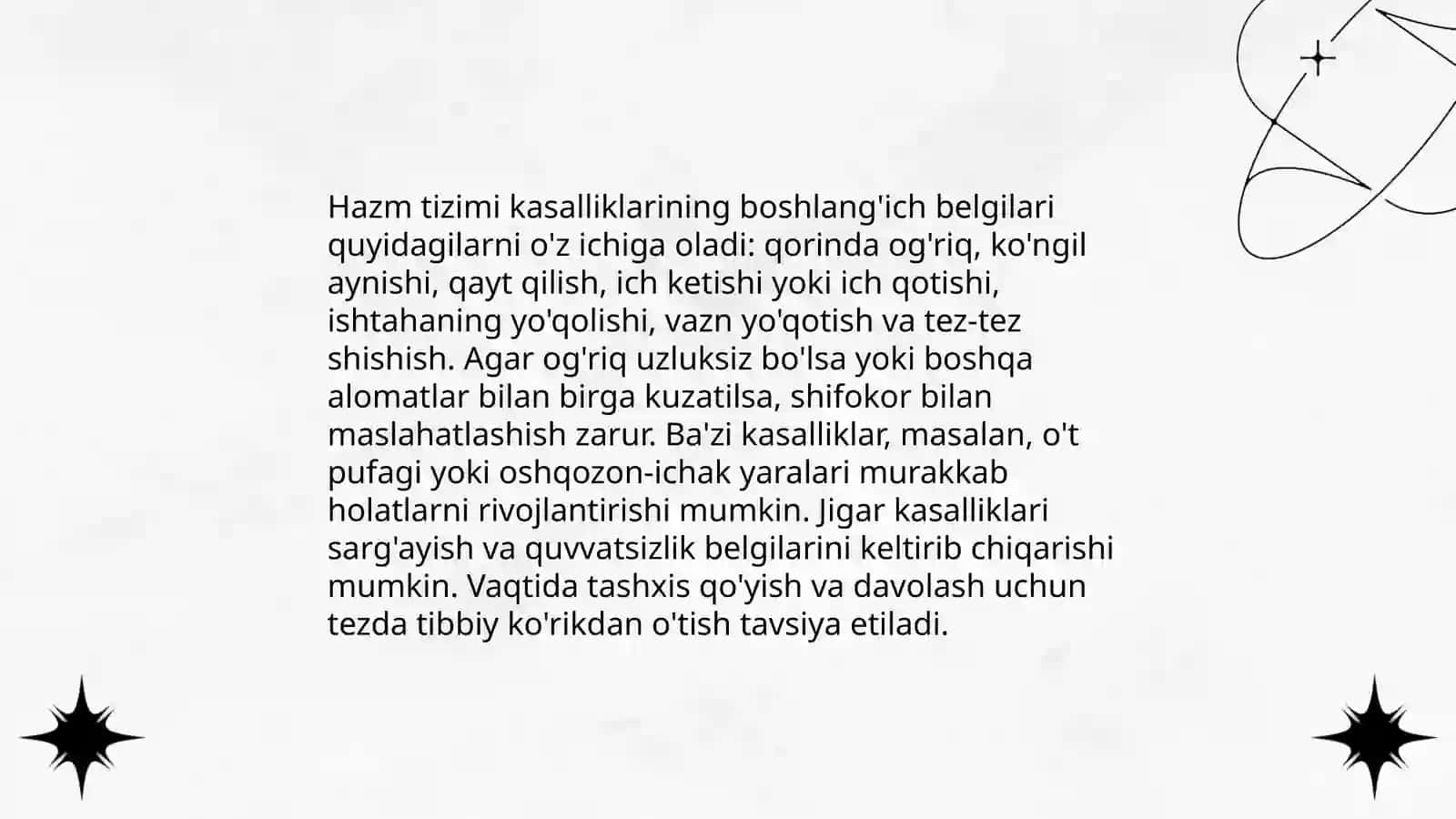 Hazm tizimi kasalliklari bo'lgan bemorlar bilan muloqot 3