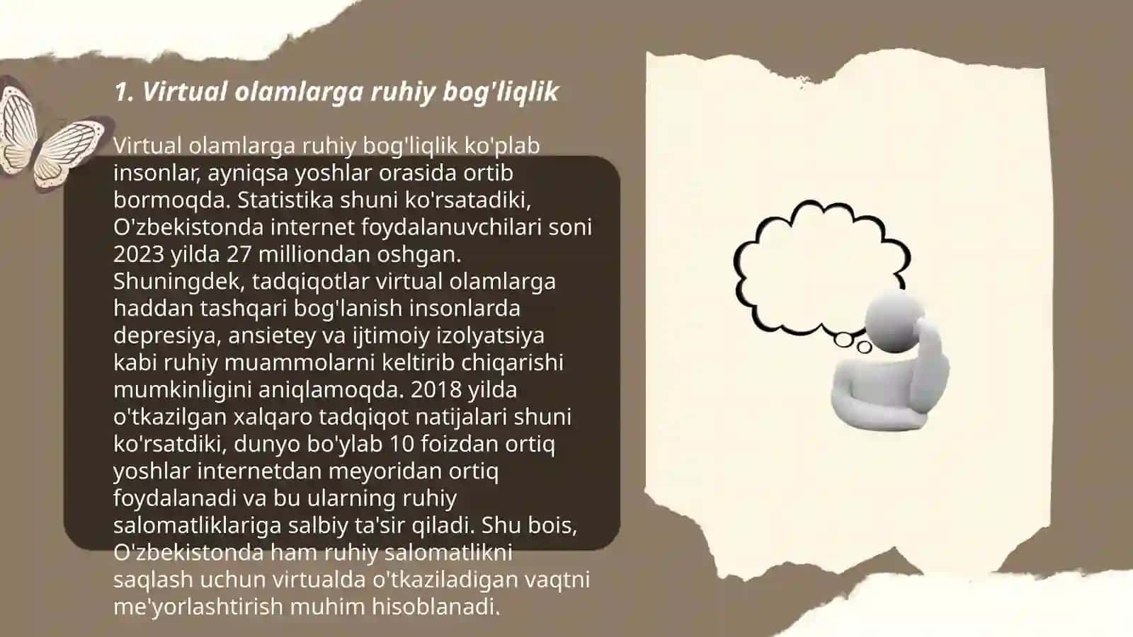 Virtual olam jozibadorligiga qaramlilik 3