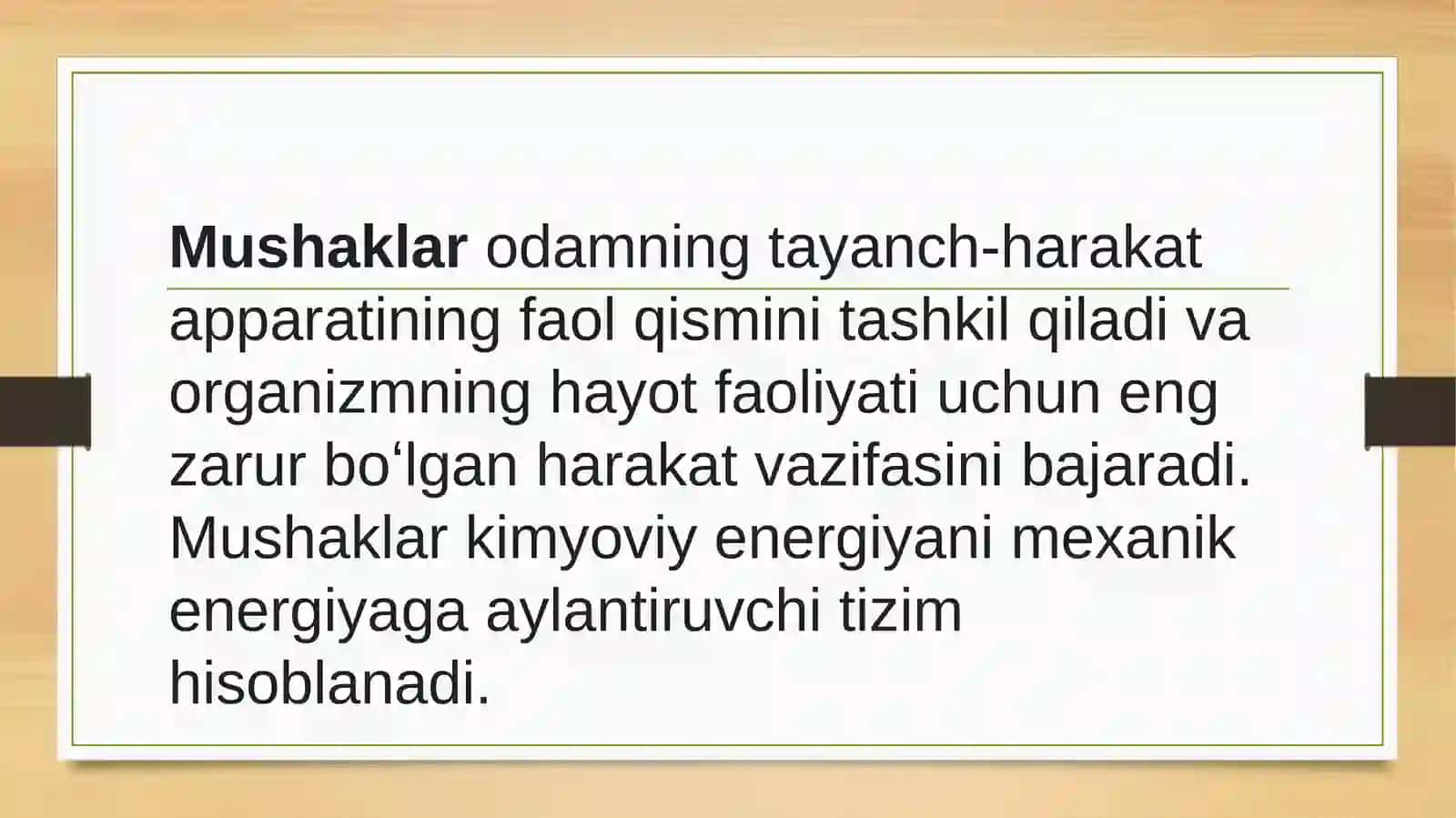 MUSHAK QISQARISH APPARATI OQSILLARI 3