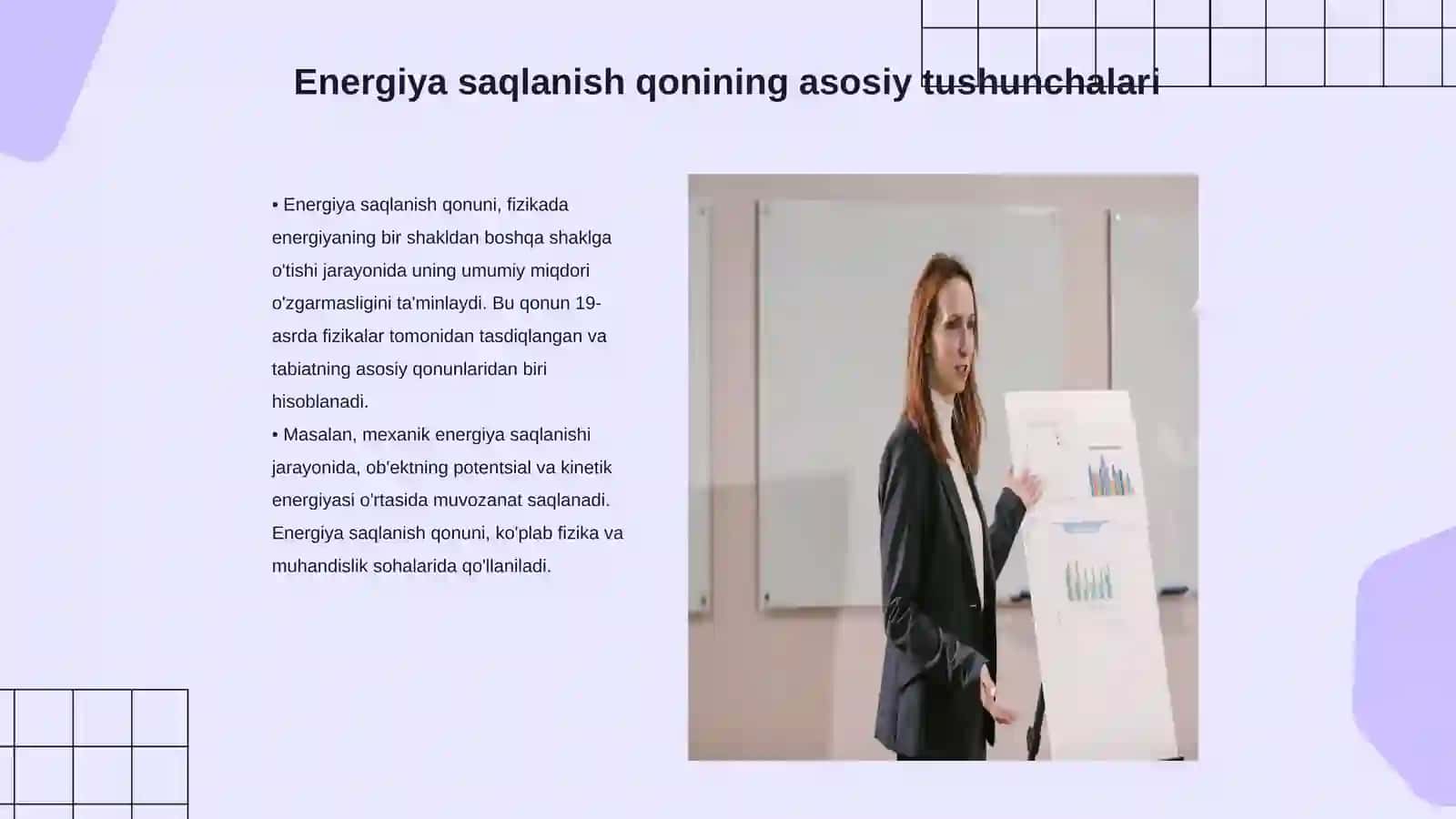 Energiya saqlanish qonunini tahlil qilish 3