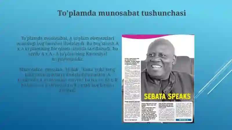 Toʻplamdagi munosabat va uning xossalari 3