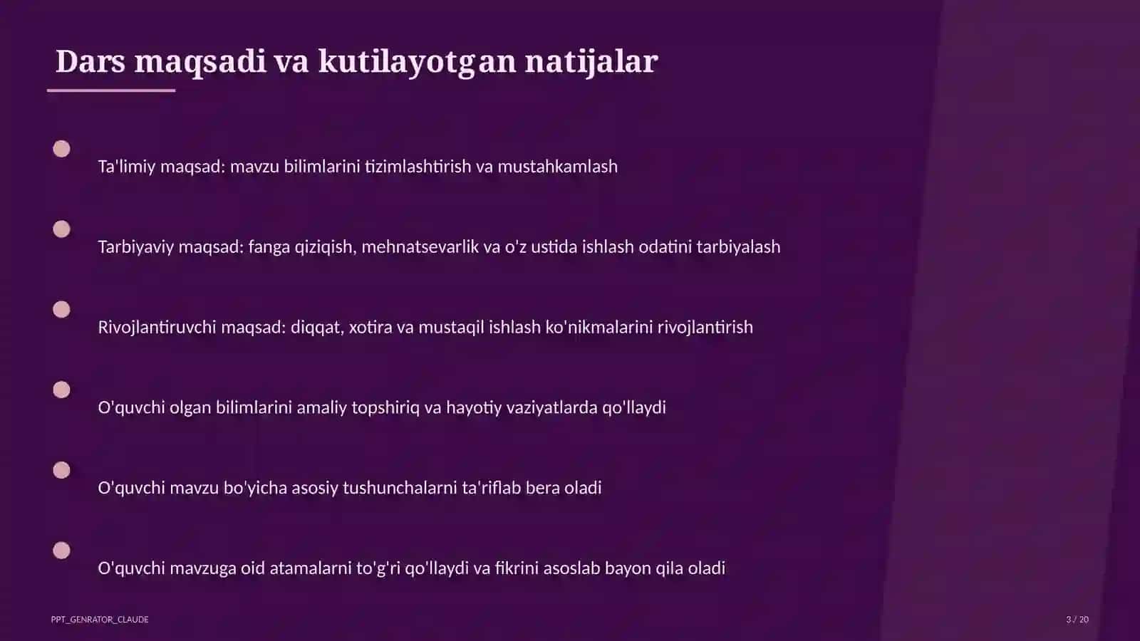 Ekologik ta'lim: iqlim o'zgarishi, suv tejash va chiqindilarni saralash Dolzarb mavzular — maktab va o'qituvchilar (2026) — metodik birlashma uchun 3