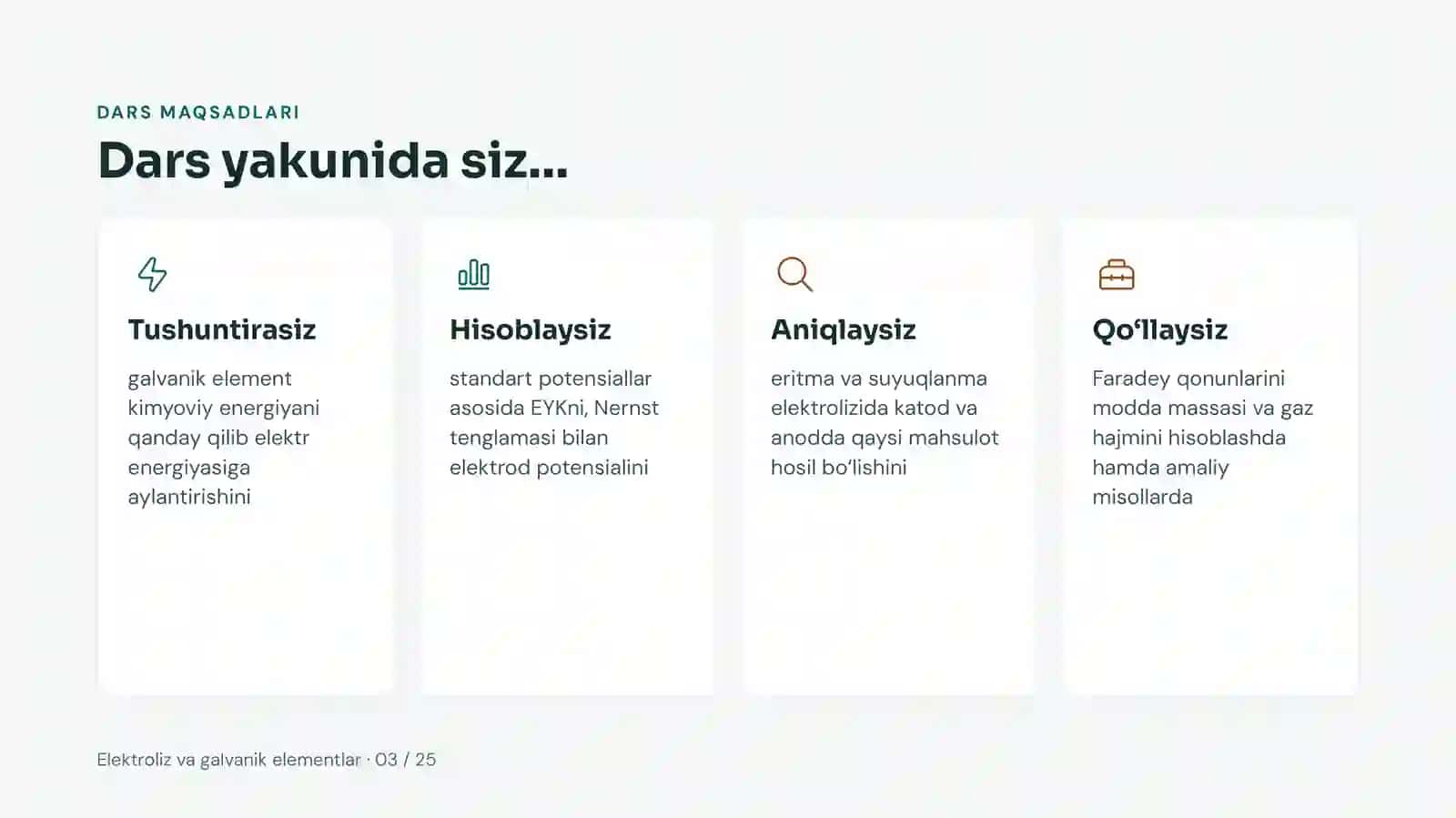 Elektroliz va galvanik elementlar 3