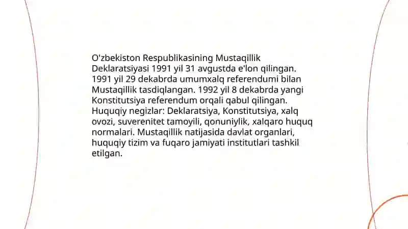 O'zbekiston Respublikasining Mustaqillik Deklaratsiyasi 3