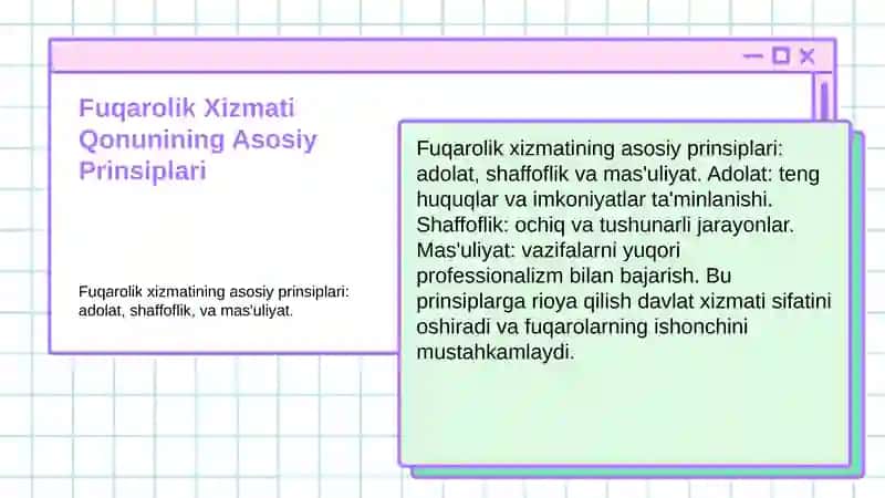 Davlat fuqarolik xizmati to’g’risidagi qonun 3