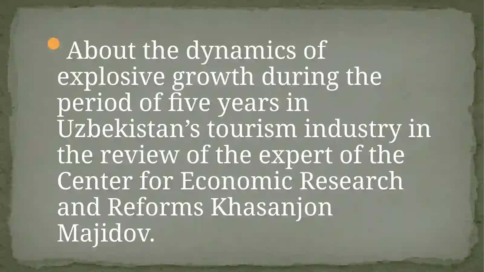 Developing tourism in Uzbekistan 3