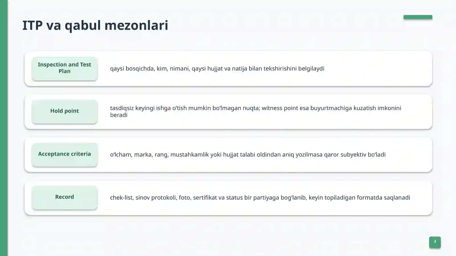 Qurilish materiallari:sifat nazorati 3
