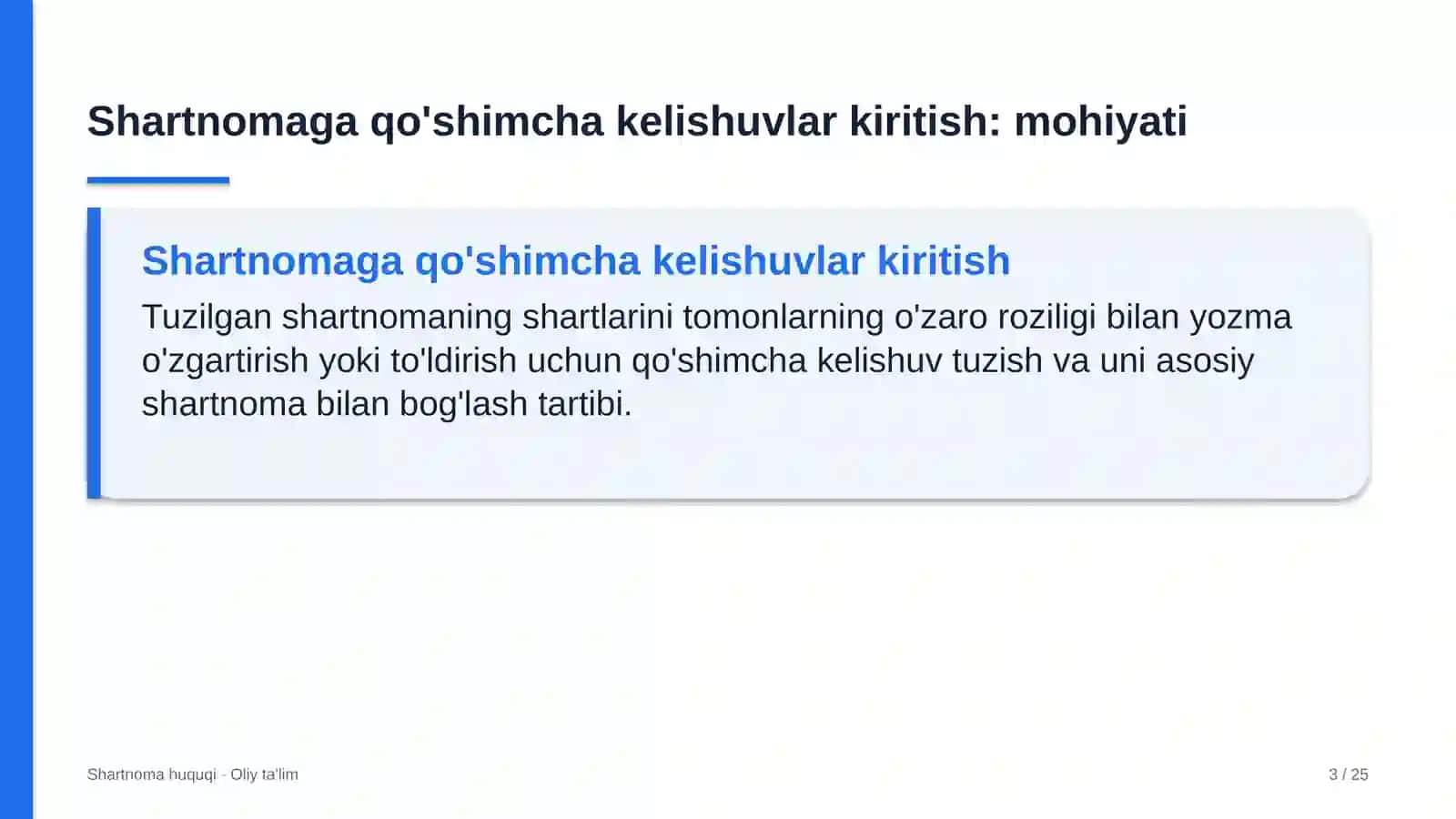 tibbiy laboratoriyalarda shartnomaga qo'shimcha kelishuvlar kiritish 1167 3