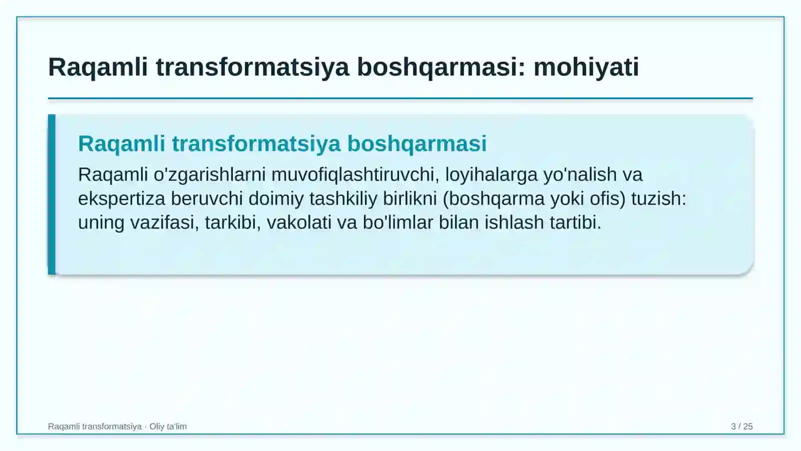 xususiy telekanallarda raqamli transformatsiya boshqarmasini tashkil etish 9906 3