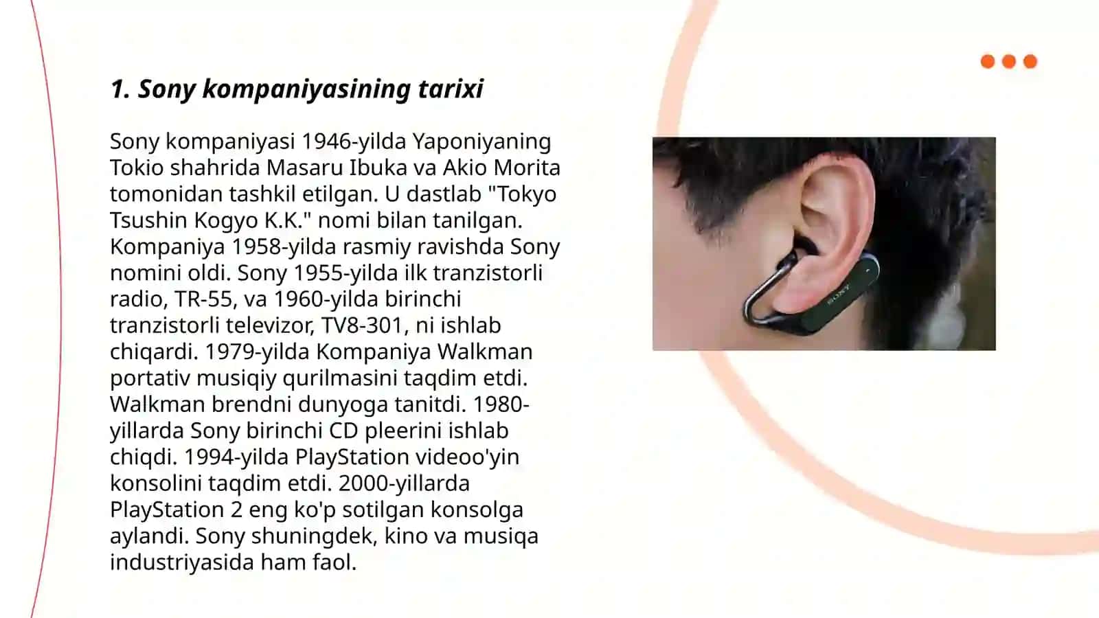 Sony kompaniyasining tarixi 3