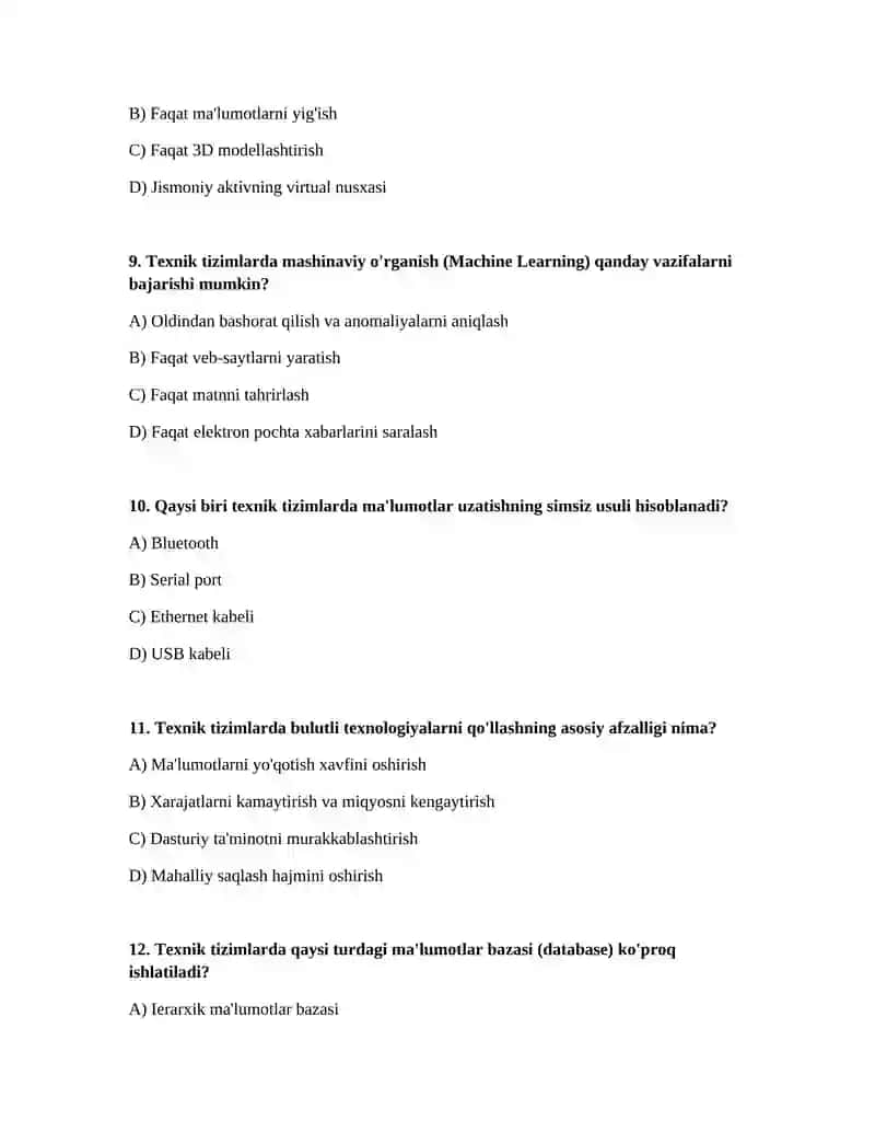 Texnik tizimlarda axborot texnologiyalari 3