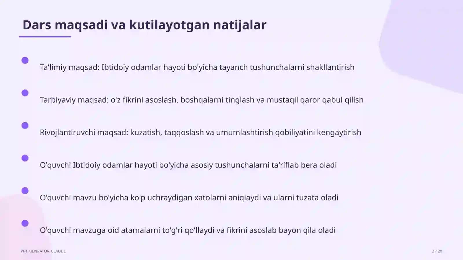 Ibtidoiy odamlar hayoti (5-sinf) 3