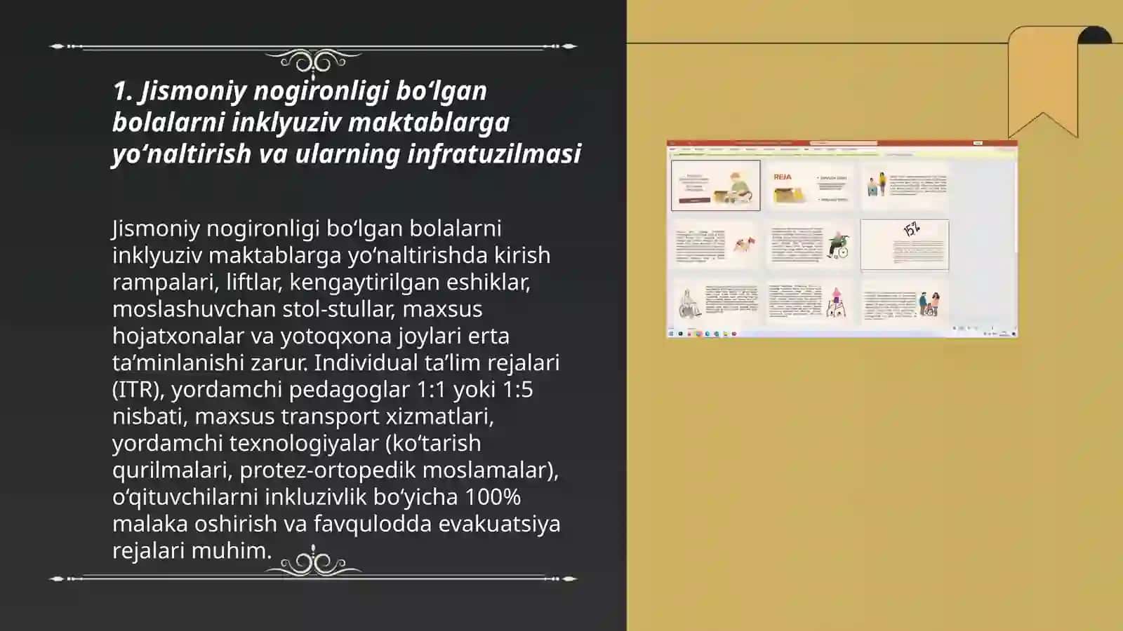 Imkoniyati cheklangan bolalar turlari va ularni inklyuziv taʼlimga yoʻnaltirish masalalarini tahlil qilish 3