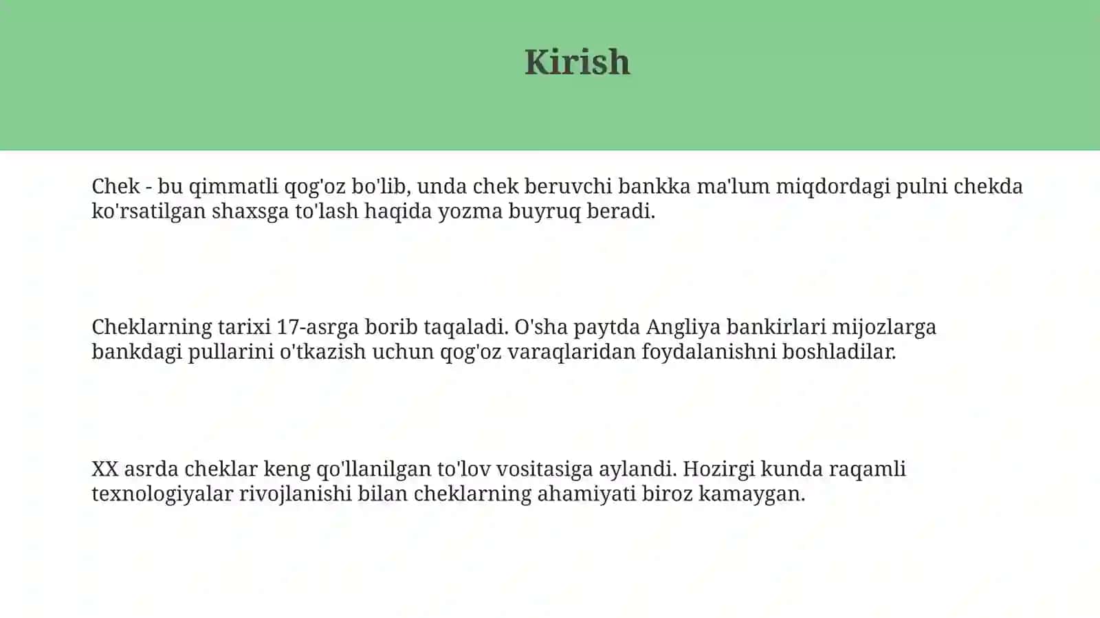 Chek 3
