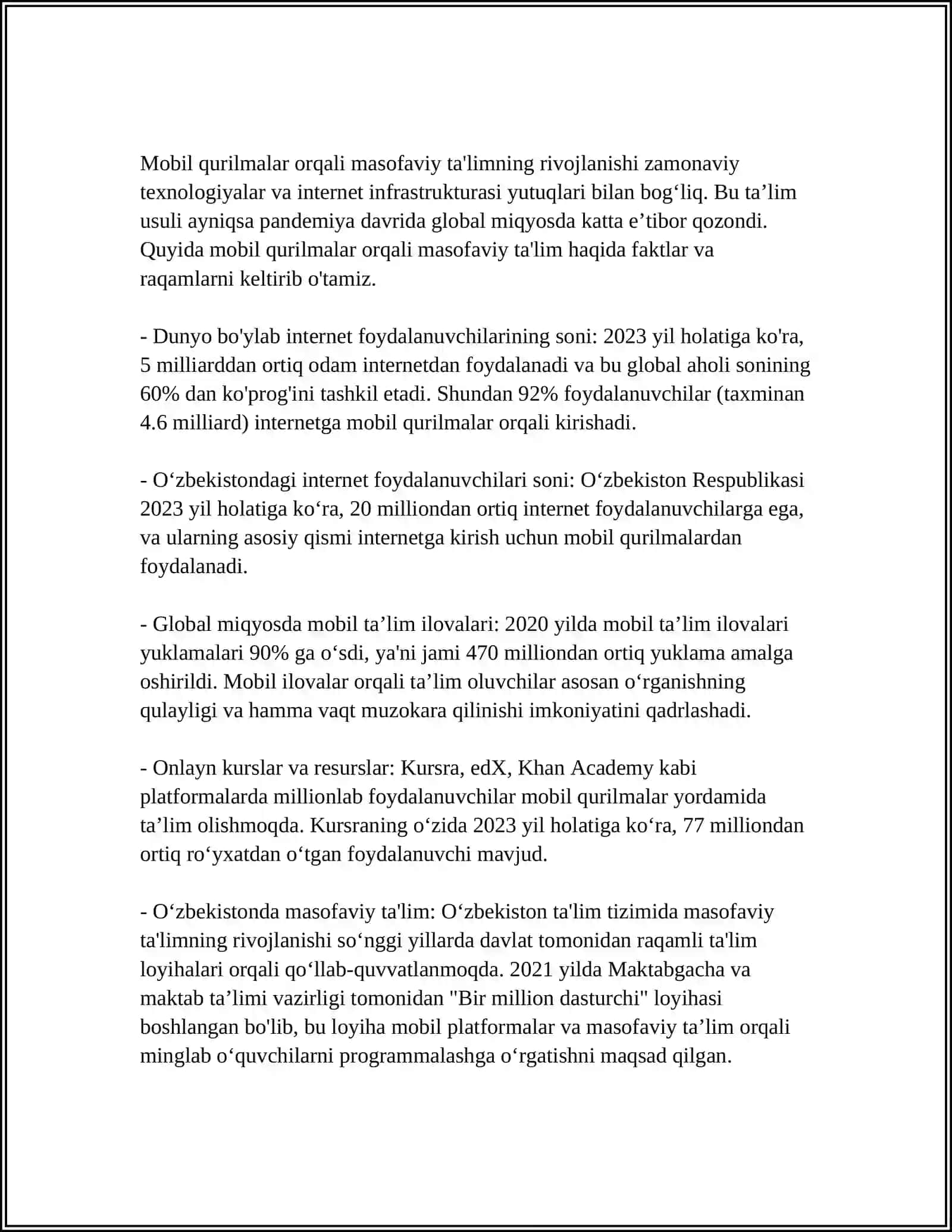 MOBIL IJTIMOIY MEDIANING TALIM TIZIMIGA TASIRI 3