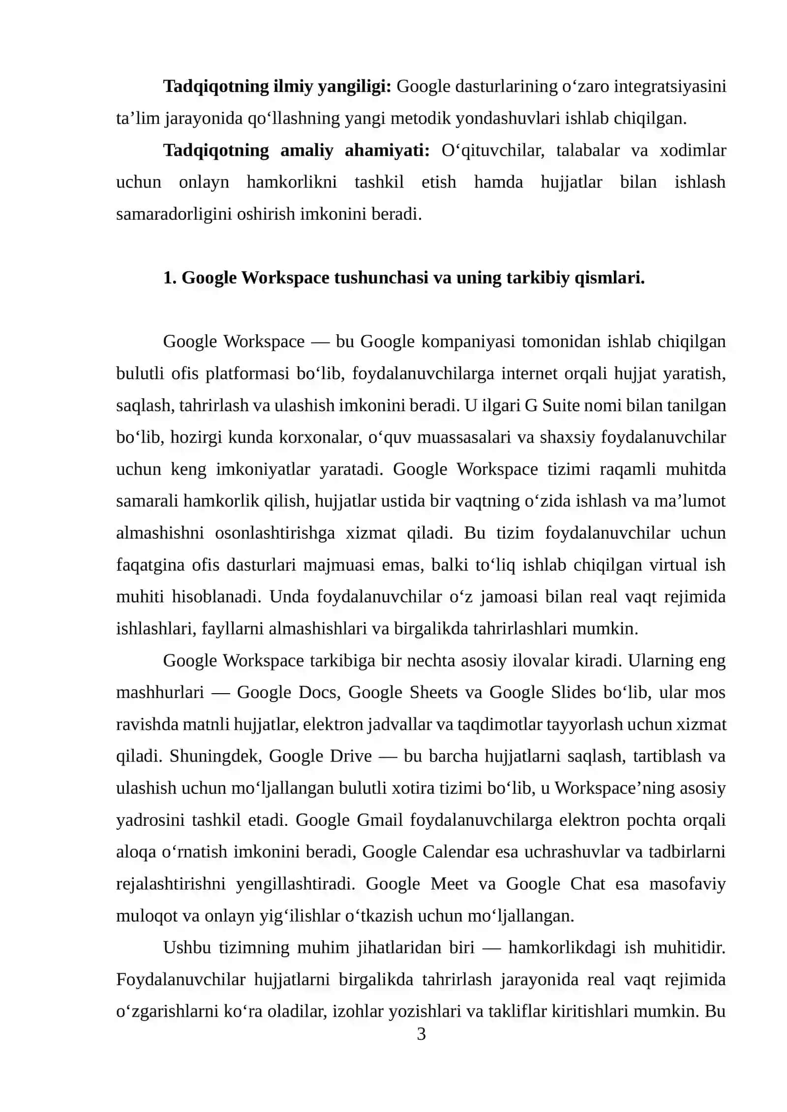 MUSTAQIL TA’LIM Seminar 3
