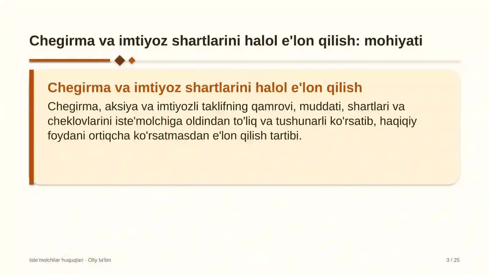 Aviakompaniyalarda imtiyozli va chegirmali shartlarni halol tarzda e'lon qilish 3