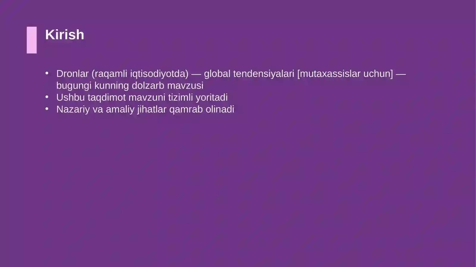 Dronlar (raqamli iqtisodiyotda) — global tendensiyalari [mutaxassislar uchun] 3