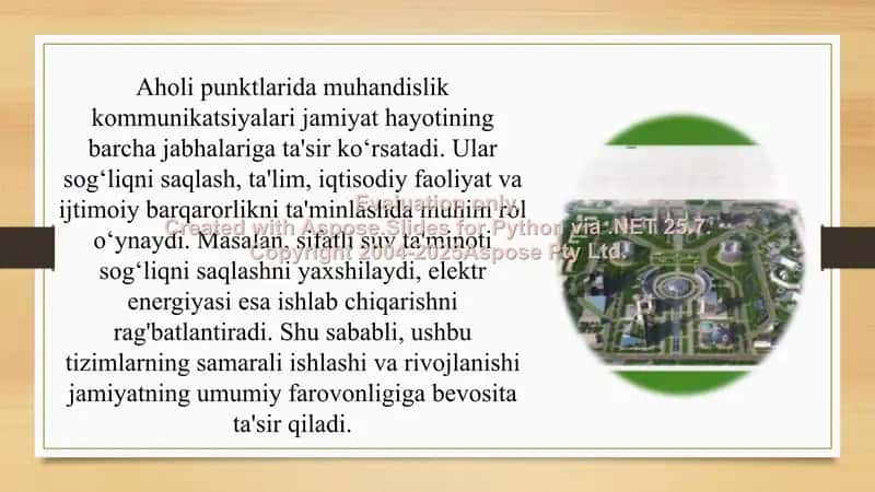 Aholi punktlarini muhandislik kommunikatsiyalari loyihalarini iqtisodiy baholash 3