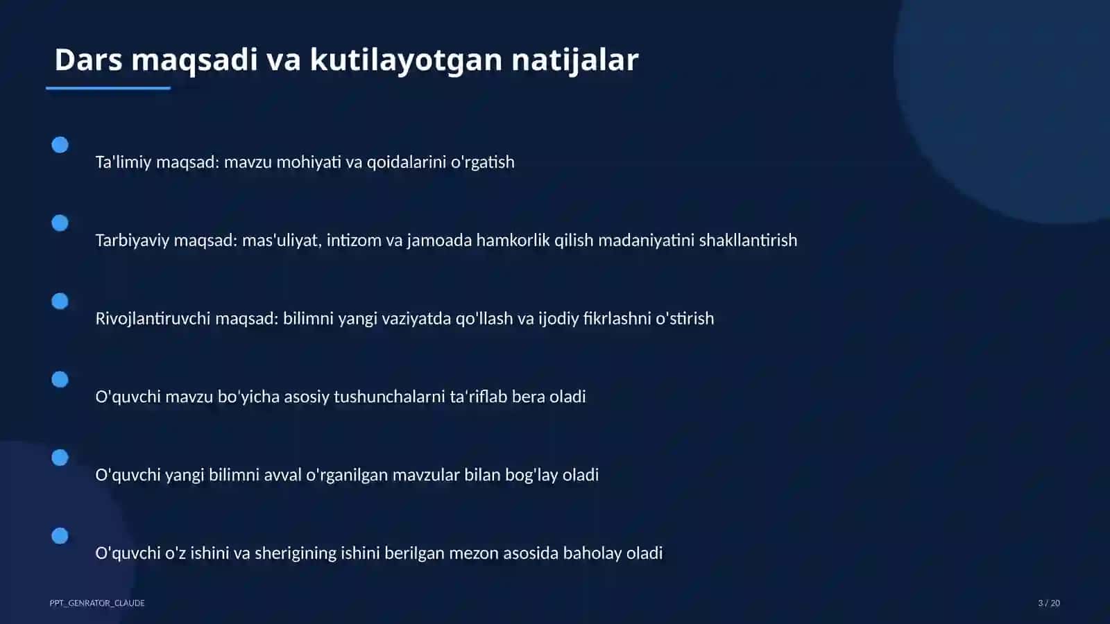 Butun ko'rsatkichli daraja va standart shakl (8-sinf) 3